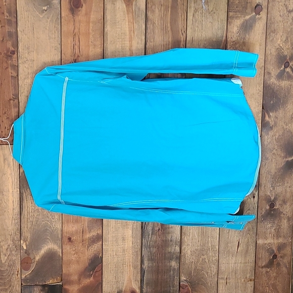 BKE Turquoise Pearl Button Down - Picture 2 of 5